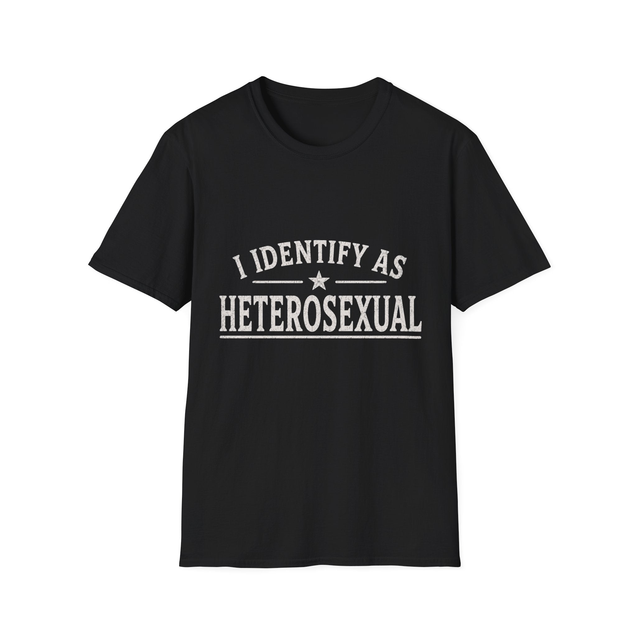I Identify As Heterosexual T-Shirt — Statement Pride Tee