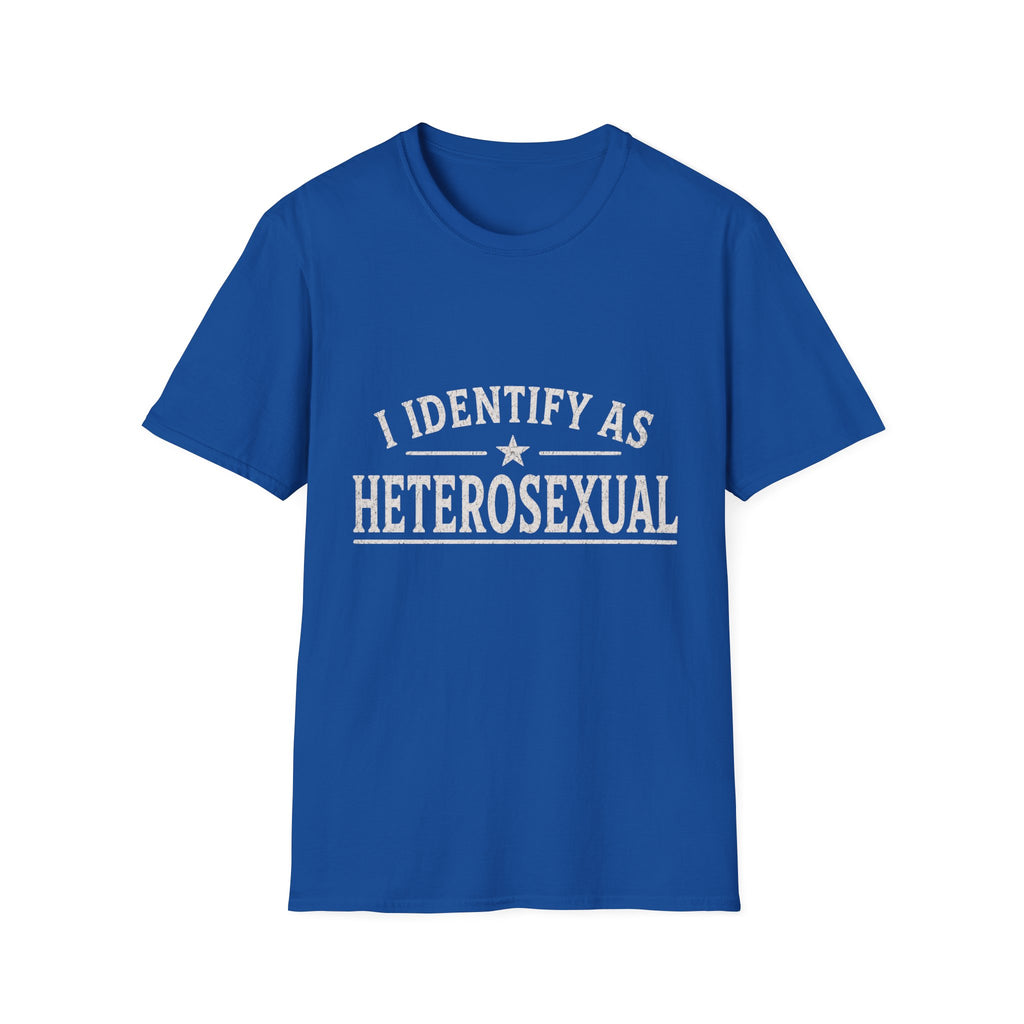 I Identify As Heterosexual T-Shirt — Statement Pride Tee