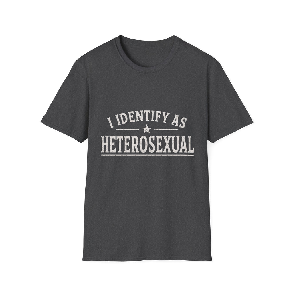 I Identify As Heterosexual T-Shirt — Statement Pride Tee