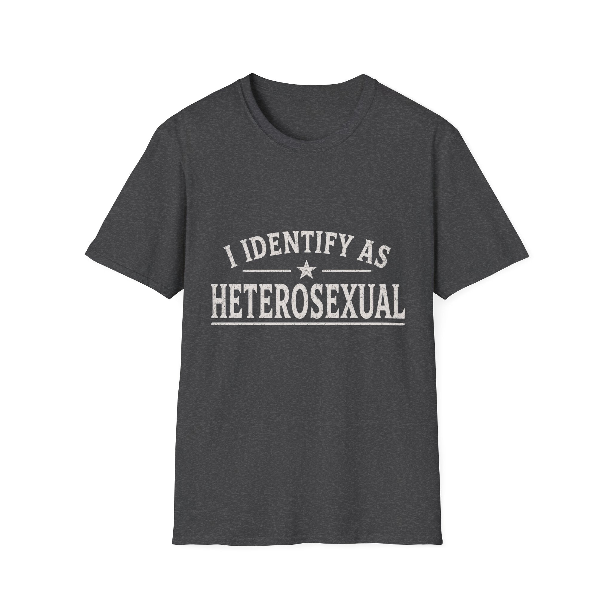 I Identify As Heterosexual T-Shirt — Statement Pride Tee
