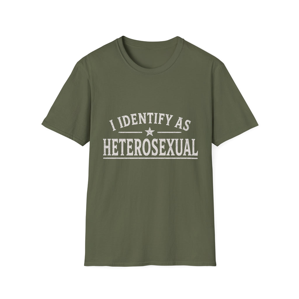 I Identify As Heterosexual T-Shirt — Statement Pride Tee