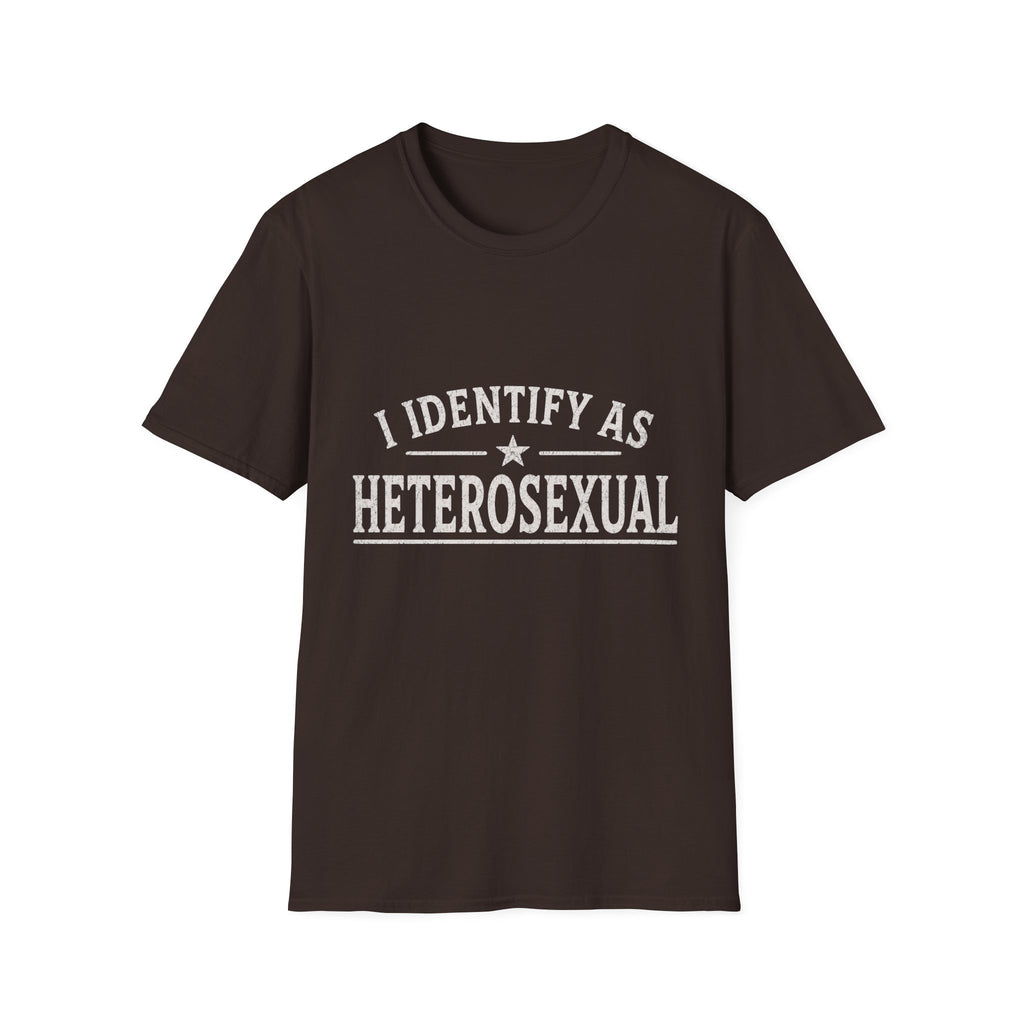 I Identify As Heterosexual T-Shirt — Statement Pride Tee