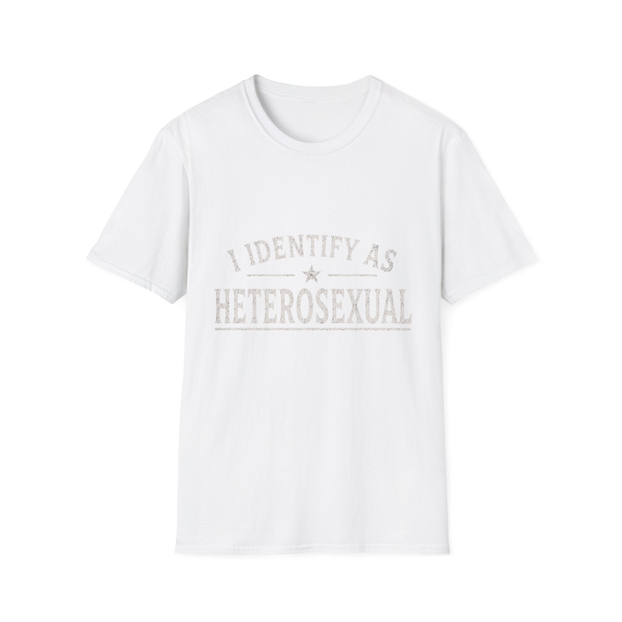 I Identify As Heterosexual T-Shirt — Statement Pride Tee