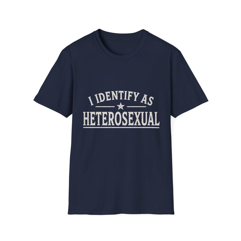 I Identify As Heterosexual T-Shirt — Statement Pride Tee