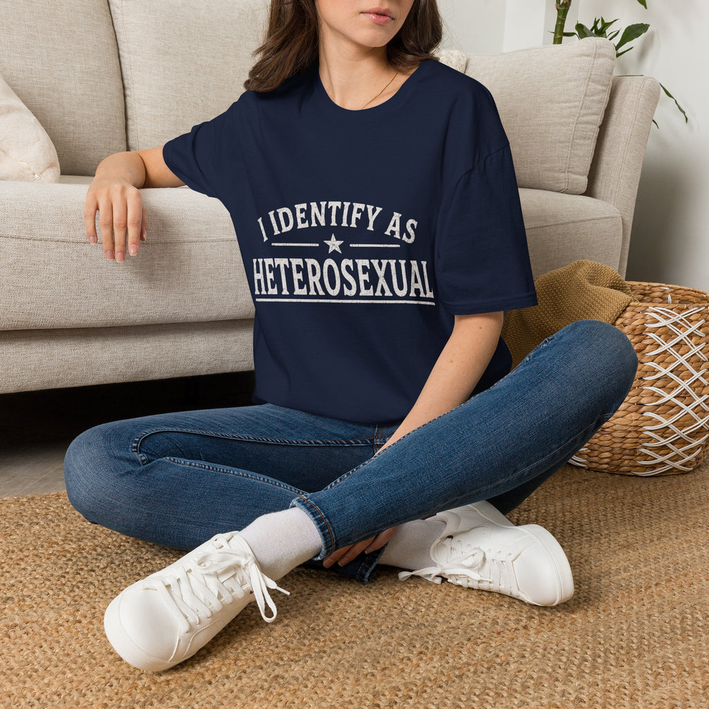 I Identify As Heterosexual T-Shirt — Statement Pride Tee