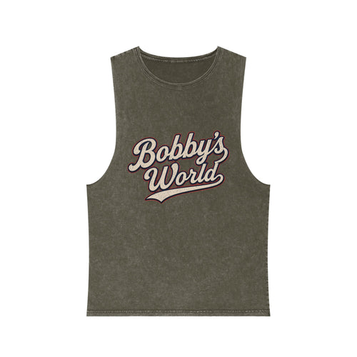 Bobby's World Stonewash Tank Top – Vintage Script Muscle Tee