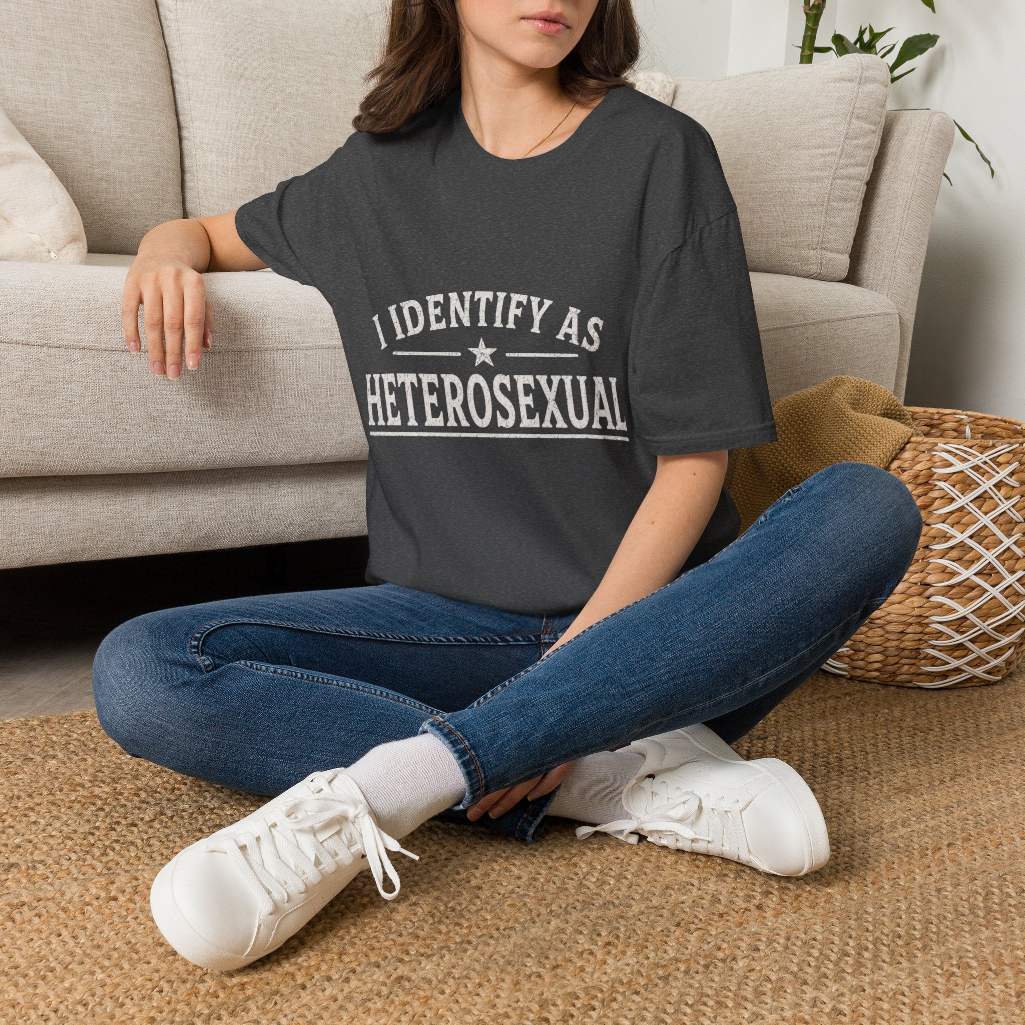 I Identify As Heterosexual T-Shirt — Statement Pride Tee