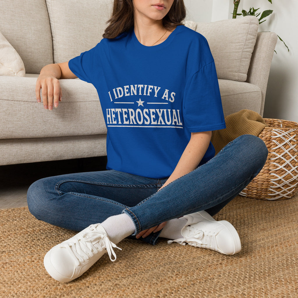 I Identify As Heterosexual T-Shirt — Statement Pride Tee
