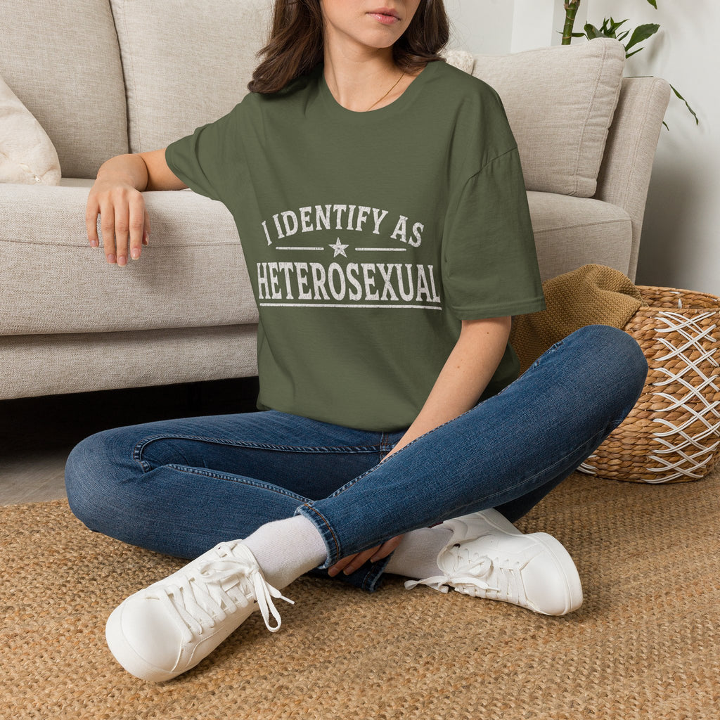 I Identify As Heterosexual T-Shirt — Statement Pride Tee