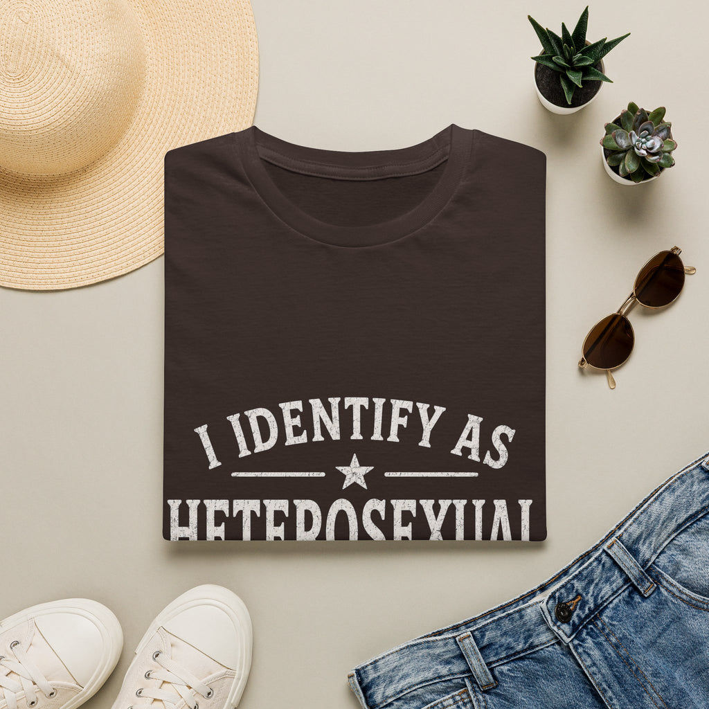 I Identify As Heterosexual T-Shirt — Statement Pride Tee