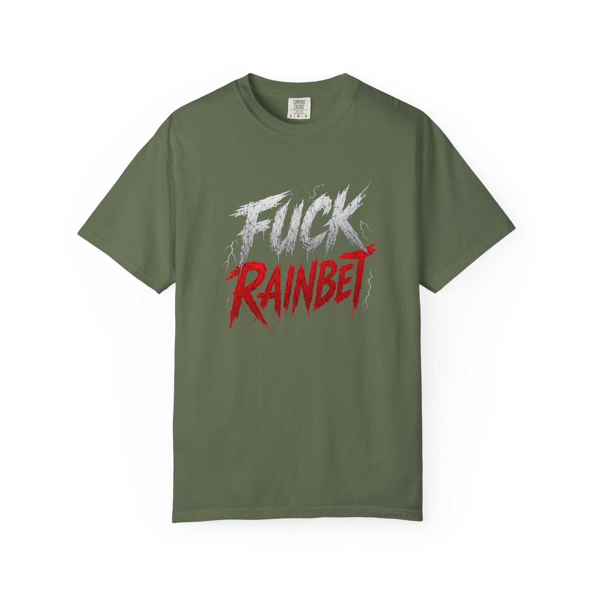 F*** Rainbet T-Shirt | Bold Graphic Text, Distressed Script
