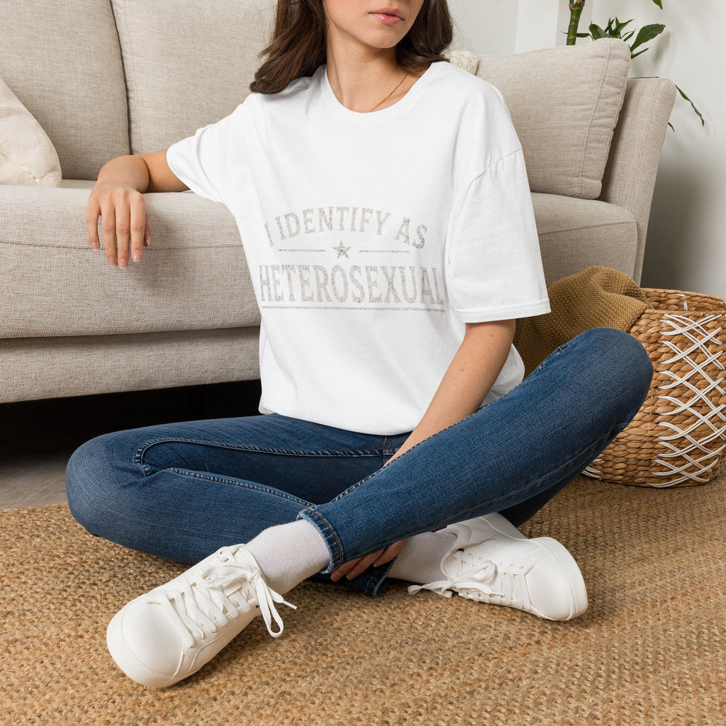 I Identify As Heterosexual T-Shirt — Statement Pride Tee